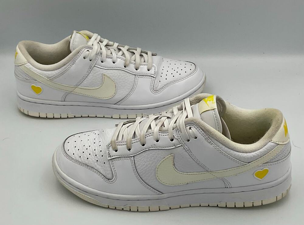 Nike Dunk Low "Valentine's Day" Yellow Heart FD0803-100 Women's Sz 9 #187